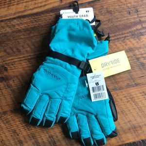 Button Youth Grab Glove Everglade Size Large Teal